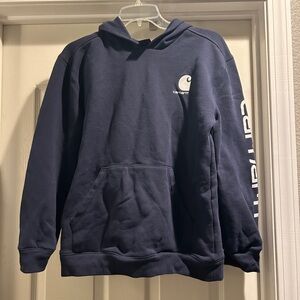 navy carhartt hoodie